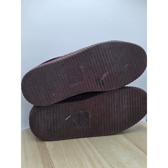 Size 7.5 PUMA Fenty x Velvet Creeper Burgundy Rihanna Royal Shoes Women Sneakers - Picture 7 of 7